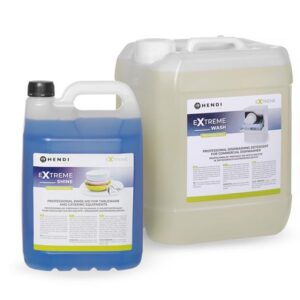 Extreme Wash & Shine Profesionálna súprava na umývanie a oplachovanie riadu v gastronomických umývačkách riadu (975053 + 975022), HENDI 10 l + 5 l
