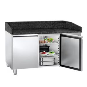 Chladiaci stôl na pizzu PREMIUM - 1500x800mm - s 2 dvierkami