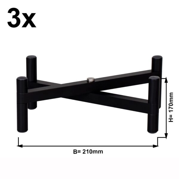 (3 kusy) bufetový stojan - výška: 170mm