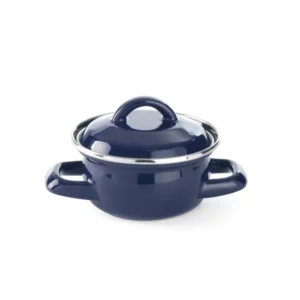 Hrnec na polévky a omáčky s poklicí, HENDI, 0,6L, Modrá, ⌀120x(H)95mm