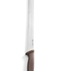 Nůž na kebab, stehno, šavarmu s kulatou ocílkou, HENDI, Hnědá, (L)490mm