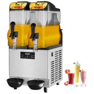 Stroj na ladovou kaši, 24l jedna mísa, stroj na margaritu na 50 šálků, 500W nerezový smoothie margarita, výrobník mražených nápojů, stroj na ledovou kaši na párty, do kaváren, restaurací, barů atp.