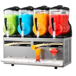 Výrobník ledu 4 x 12 l, Výrobník ledu 1650 W (bez ledu), Elektrický výrobník margarity se samočisticí funkcí, Vhodný na mražené margarity, frappé, mléčné koktejly, šejky