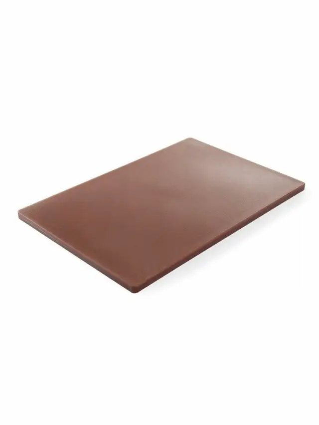 Krájecí destička HACCP GN 1/1, Revolution, Barva: hnědá Určení: vařené maso, uzeniny, GN 1/1, Hnědá, 530x325x(H)10mm