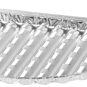 Miska MagicHome 33x19x2.0 cm, 4 ks, půlkruhová, perforovaná, ALU