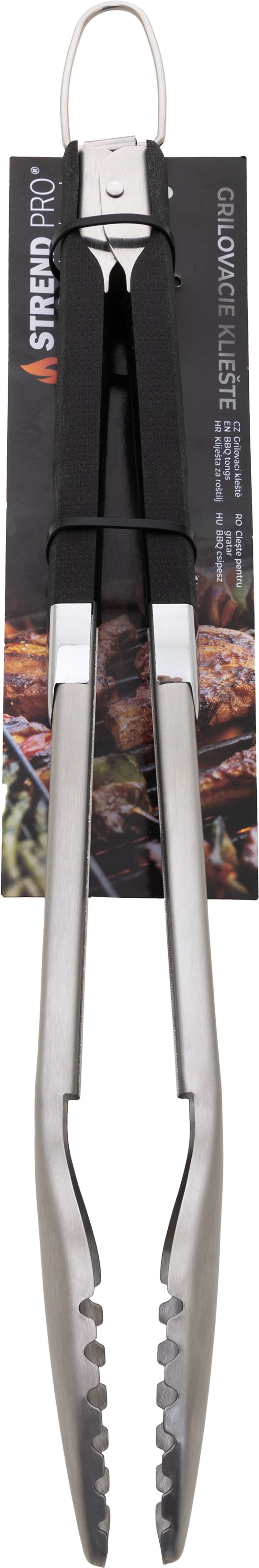 Kleště Strend Pro Grill, ke grilování, nerez, s pogumovanými držadly, 45,5 cm - Obrázek 2