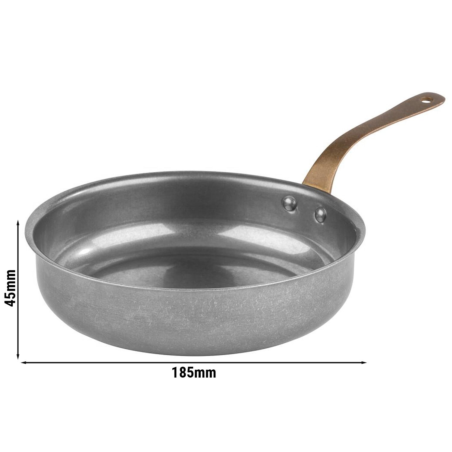 (6 kusů) Hrnec / Servírovací hrnec - VINTARA - Nerezová ocel - 0,9 litru - Ø 185 mm - Obrázek 3