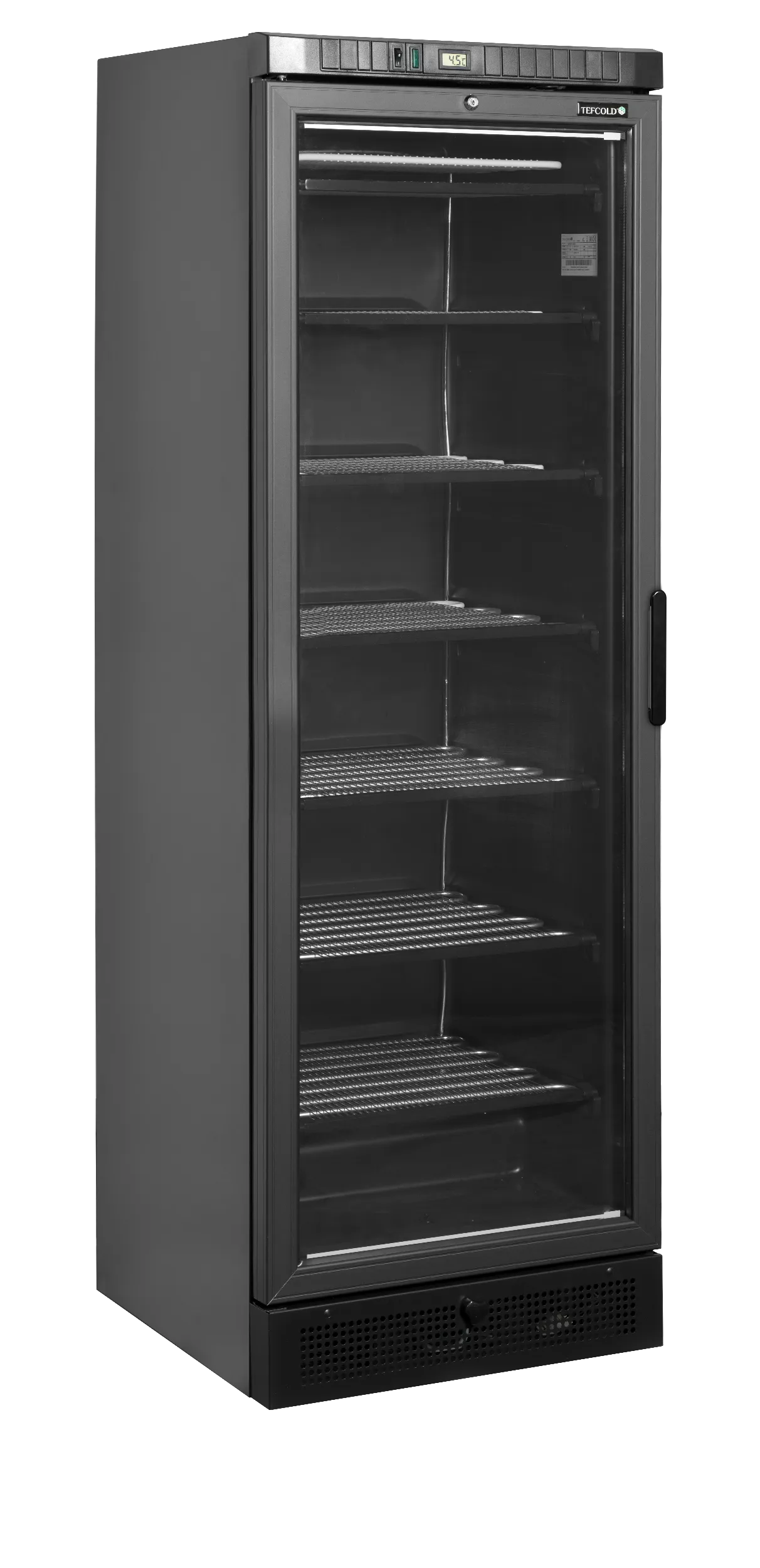 Mrazící skříň – prosklené dveře – 270 L – černá | TEFCOLD UFSC371G Black (Kopie)