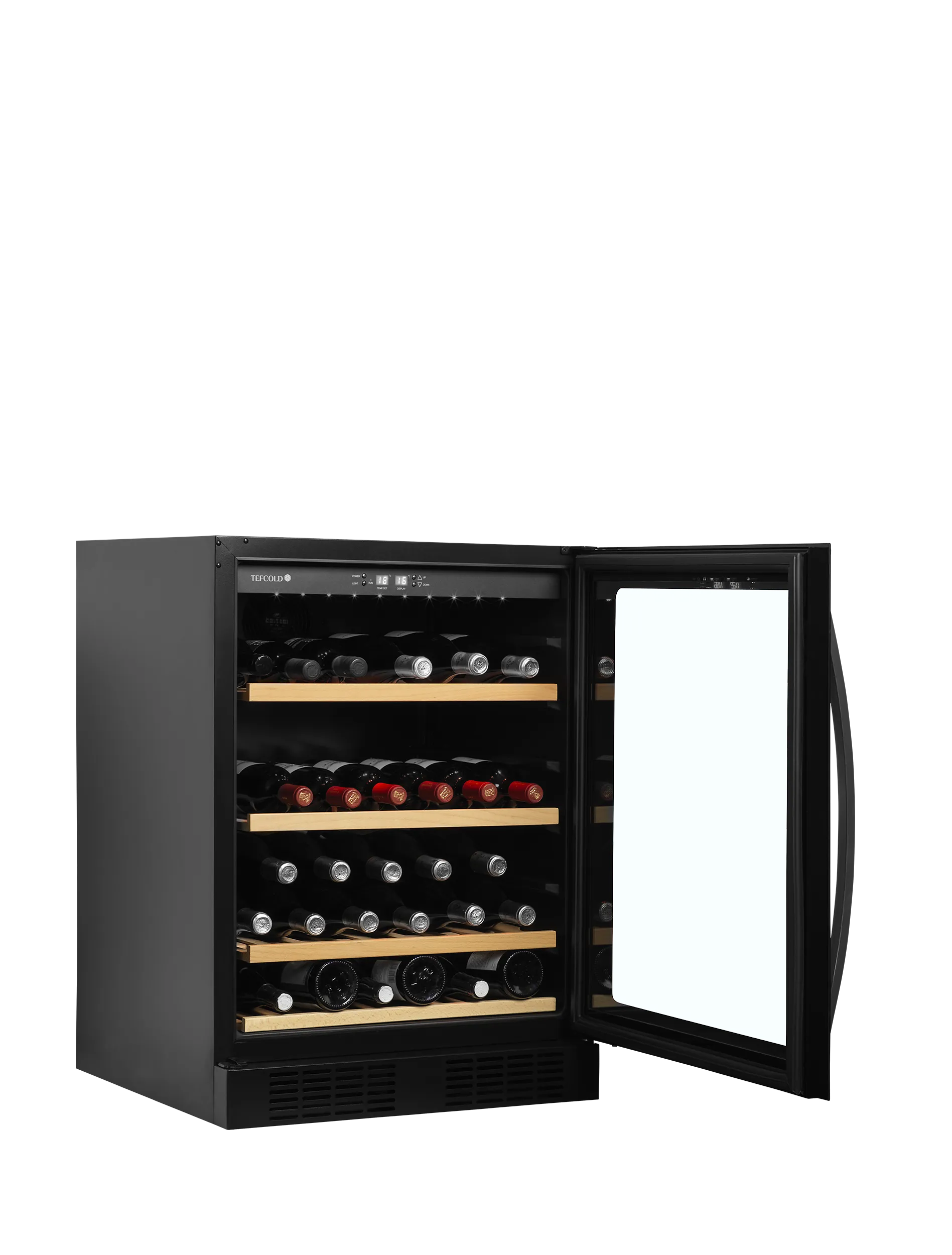Vinotéka – 131 L/46 lahví – celočerná | TEFCOLD TFW 200-2F (Kopie) - Obrázek 5