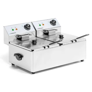 Fritéza Kitchen Line - 2x 8L, HENDI, Kitchen Line, 16L, 230V/7000W, 542x430x(H)351mm (Kopie)