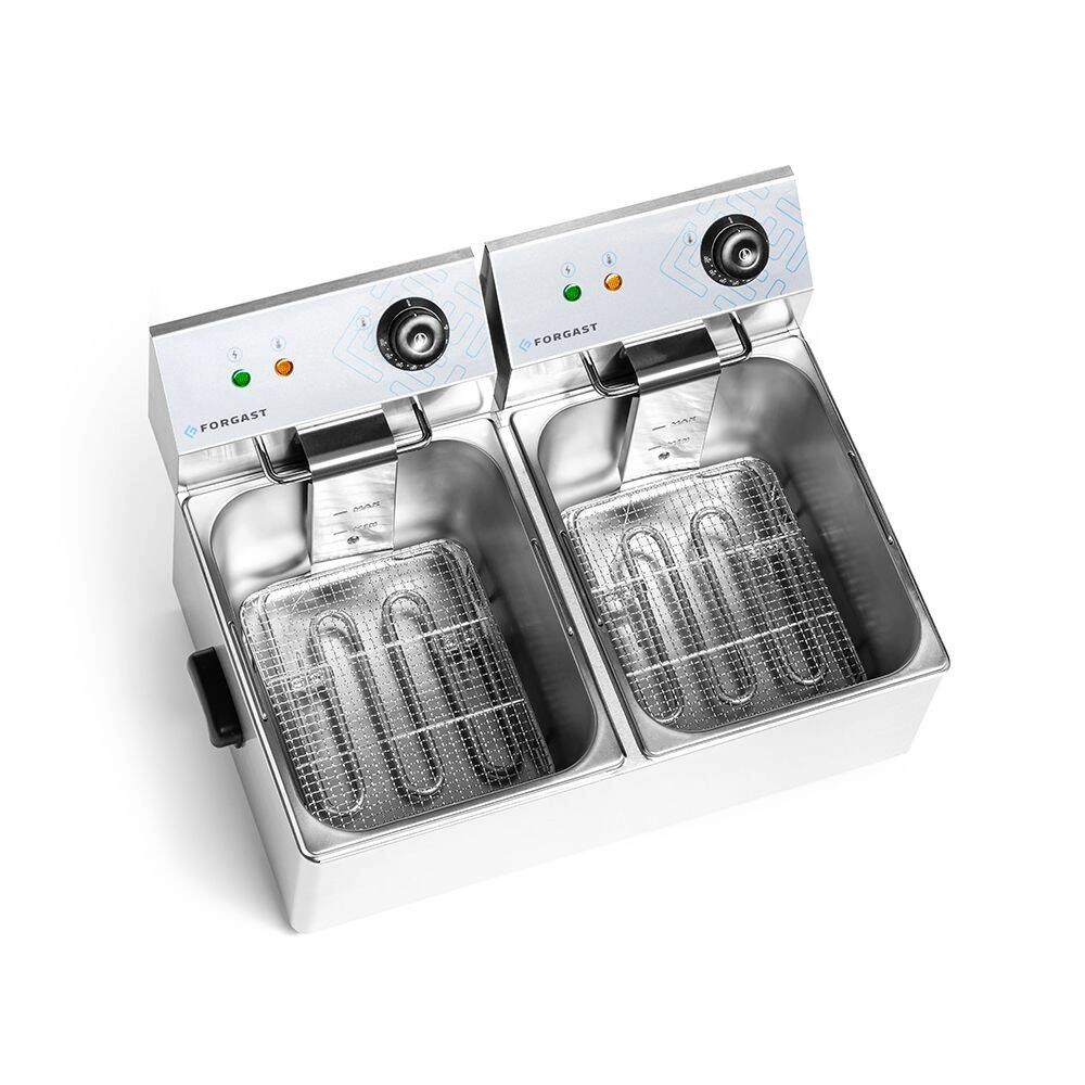 Fritéza Kitchen Line - 2x 8L, HENDI, Kitchen Line, 16L, 230V/7000W, 542x430x(H)351mm (Kopie) - Obrázek 3