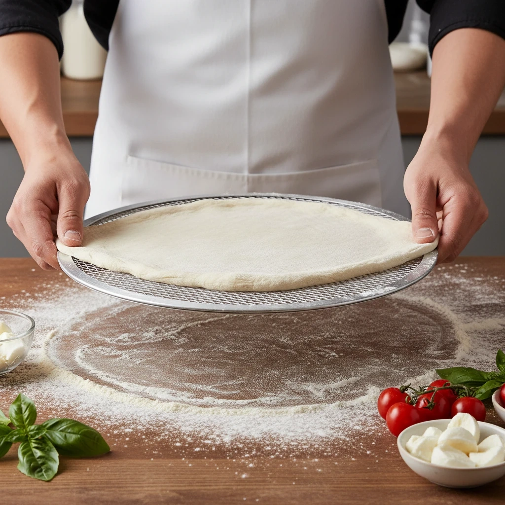 Hliníková síťka na pizzu, 31 cm | FORGAST FG02931 (Kopie) - Obrázek 3