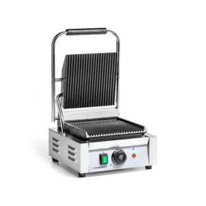 Jednoplátový kontaktní gril, žebrované desky, 1,8 kW | FORGAST FG09203