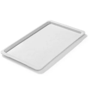 Obdélníkový tác z polyesteru šedý, 53x32,5 cm, GN 1/1 | FORGAST FG12511