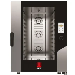Konvektomat Millennial Touch Screen Bakery s automatickým mycím systémem, 10×600×400 mm – elektronické ovládání, elektrická, Tecnoeka, 400V/17000W, 850x1035x(H)1130mm