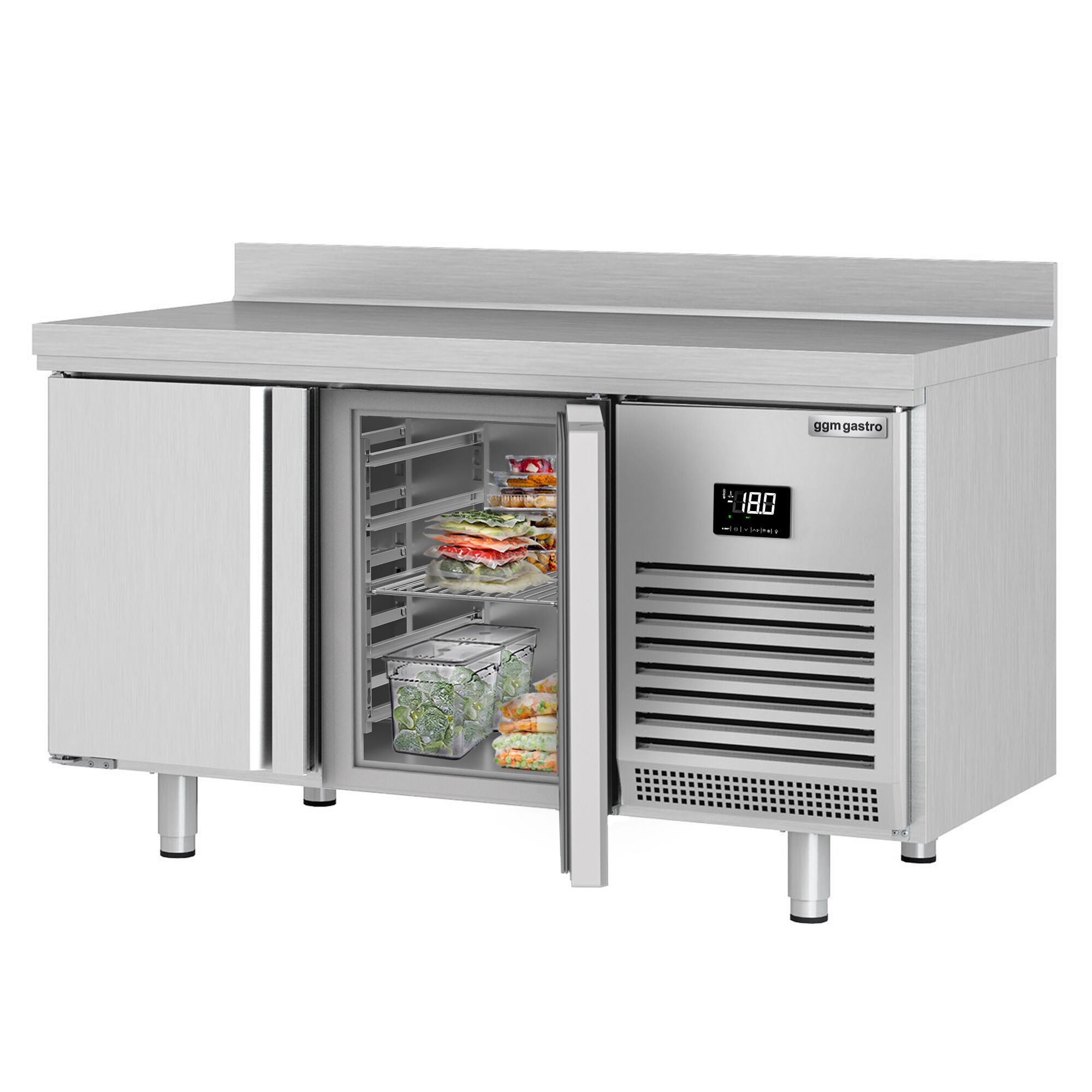 Mrazící pult Premium PLUS - 1468x700mm - se 2 dveřmi - se zvýšeným okrajem - Obrázek 3