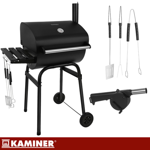 Zahradní gril s krytem 82x51x117cm Kaminer - Obrázek 6