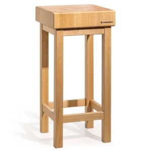 Dřevěný řeznický blok 40x40x10 cm na podstavci | FORGAST FG12240
