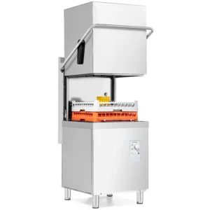 Gastronomická kapturová myčka nádobí s odtokovým čerpadlem, manuální ovládání, dávkovač mycího prostředku, 11,25 kW, 400 V | FORGAST FG00213