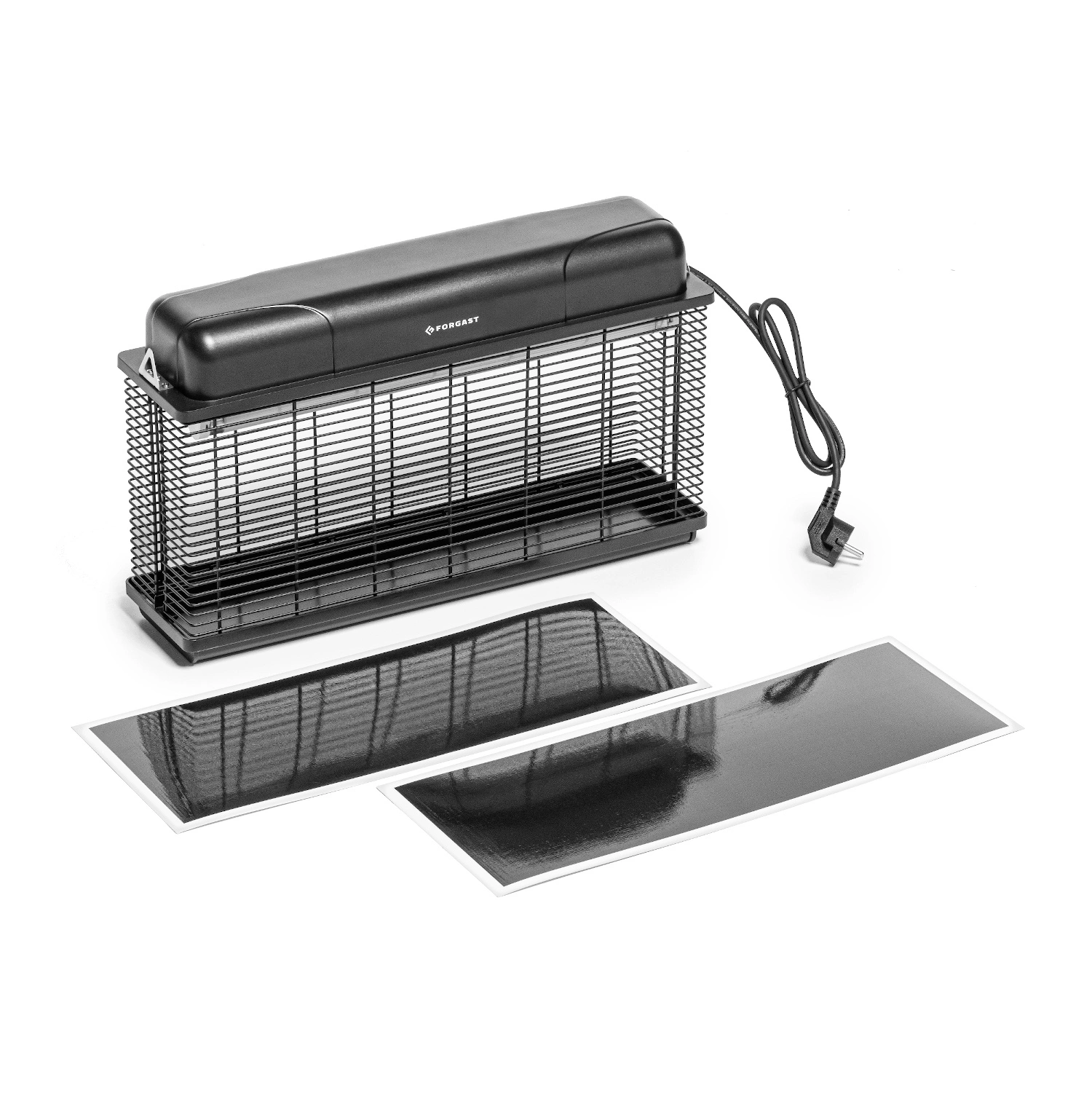 Lampa na hubení hmyzu s lepicí deskou 2x15 W, 150 m² | FORGAST FG12110 - Obrázek 6