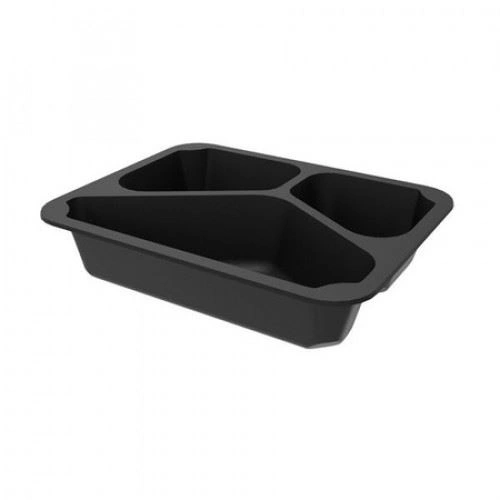 Polední boxy na jídlo s sebou 3-komorové 22,7x17,8x5 cm - 320 kusů | GUILLIN MAPCOR3C22750DC