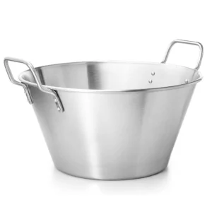 Ocelový podnos s držadly Ø 40 cm | FORGAST FG02840