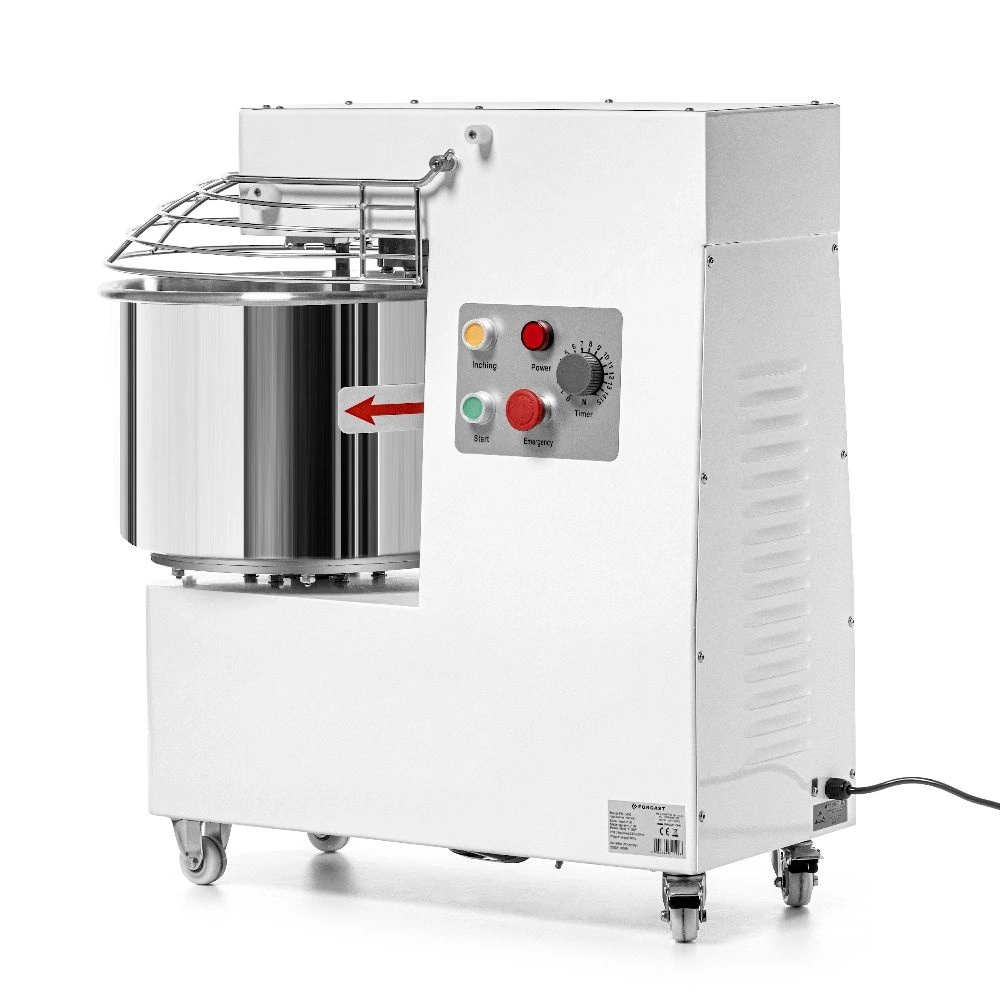 Spirálový mixér (hnítač) se stálou nádobou o objemu 33 l, náplň těsta 12 kg, 1.1 kW, 230 V | FORGAST FG10430 - Obrázek 4