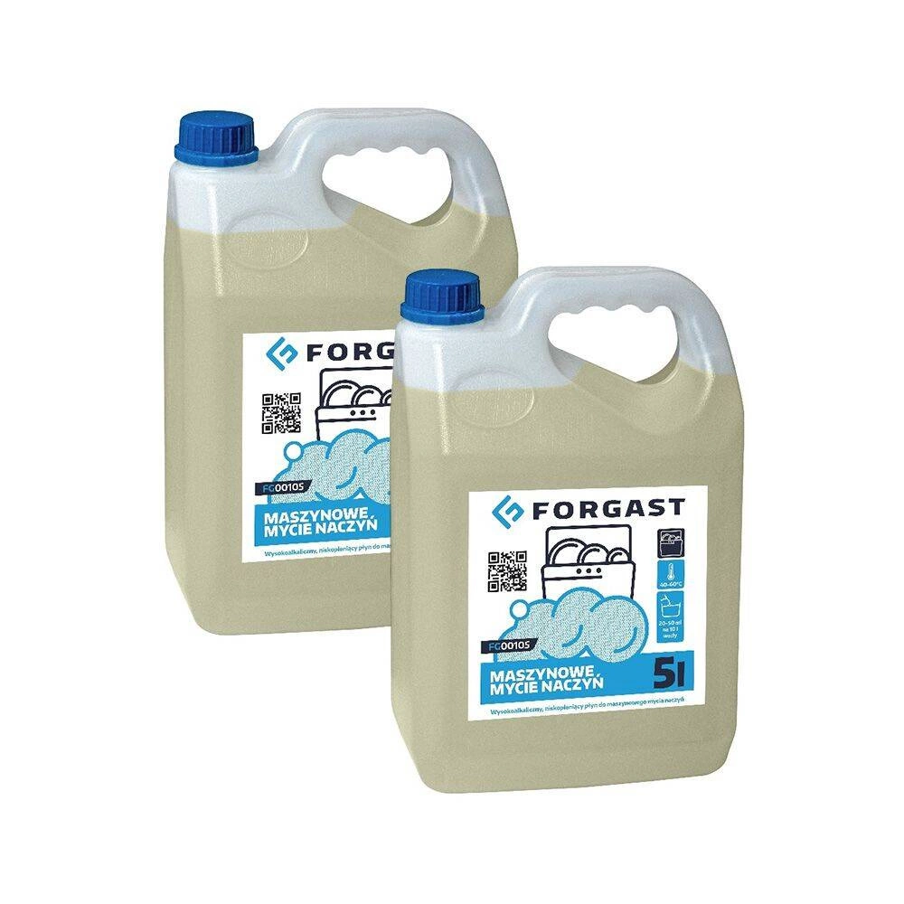 Tekutý prostředek na mytí nádobí v gastronomických myčkách 2x5 l | FORGAST FG00105x2