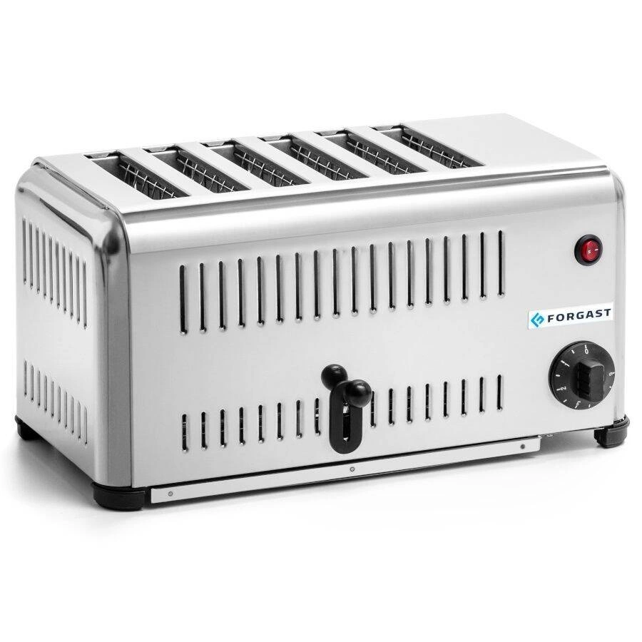 Toster 6 z nerezavějící oceli, 6 slotů, 3.24 kW | FORGAST FG09806 - Obrázek 2