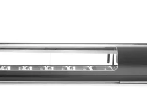 Chladící vitrína na sushi, Arktic, Dodávané kontejnery: 6x GN 1/3(H) 40 mm., GN 1/3, Černá, 220-240V/190W, 1529x426x(H)296mm