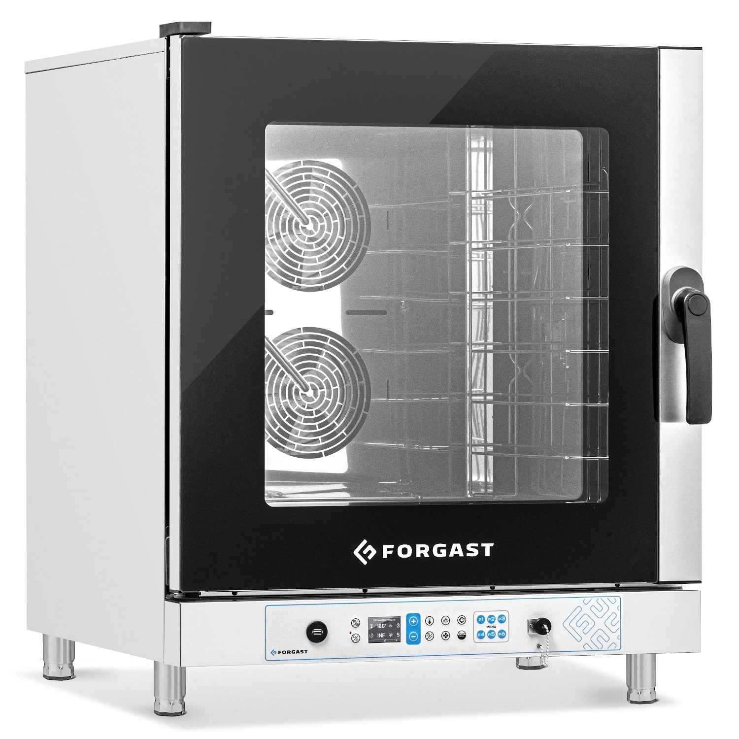 Elektrický konvektomat 6 GN 1/1 nebo 6 podnosů 60x40 cm, 10.5 kW | FORGAST FG09523