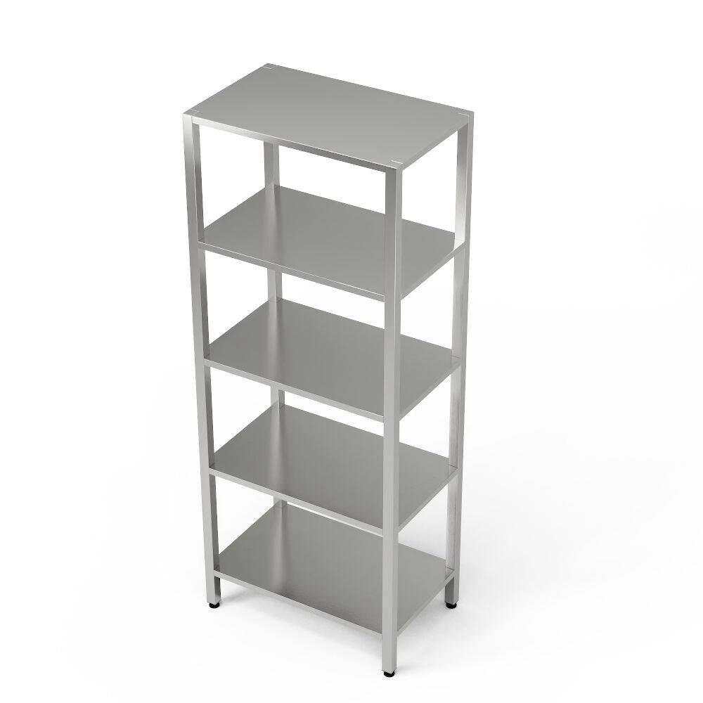 Nerezový regál s 5 policemi 70x40x180 cm | FORGAST - Obrázek 3