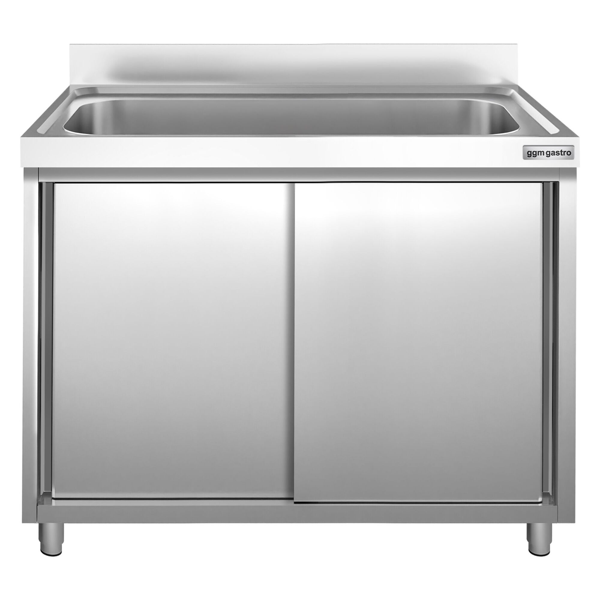 Dřezová skříňka PREMIUM - nerezavějící ocel AISI 304 - 1200x700 mm - posuvné dveře - s 1 dřezem - Obrázek 5