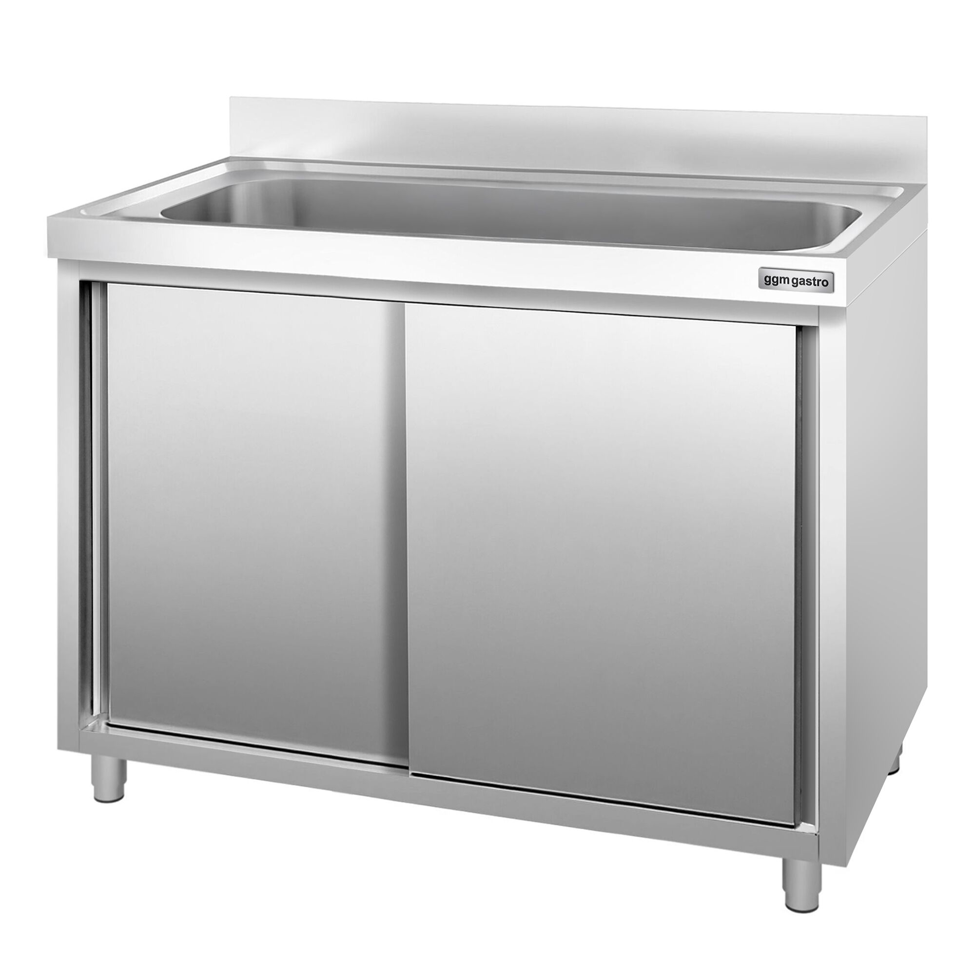 Dřezová skříňka PREMIUM - nerezavějící ocel AISI 304 - 1200x700 mm - posuvné dveře - s 1 dřezem - Obrázek 6
