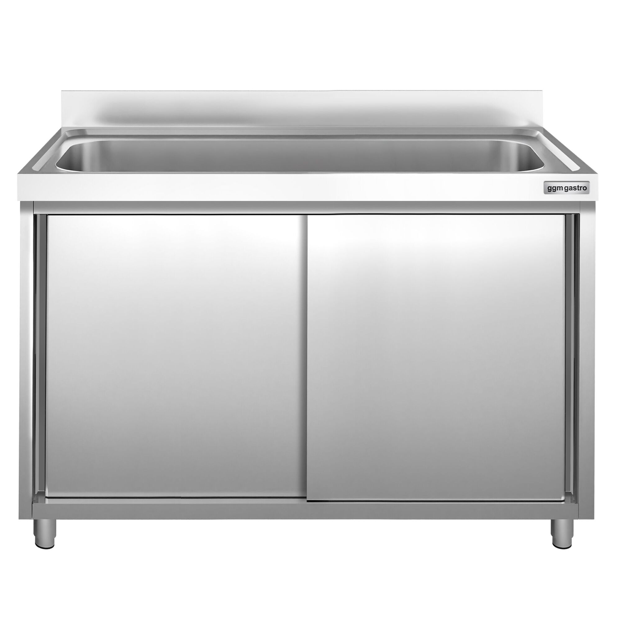 Dřezová skříňka PREMIUM - nerezavějící ocel AISI 304 - 1400x600 mm - posuvné dveře - s 1 dřezem - Obrázek 5