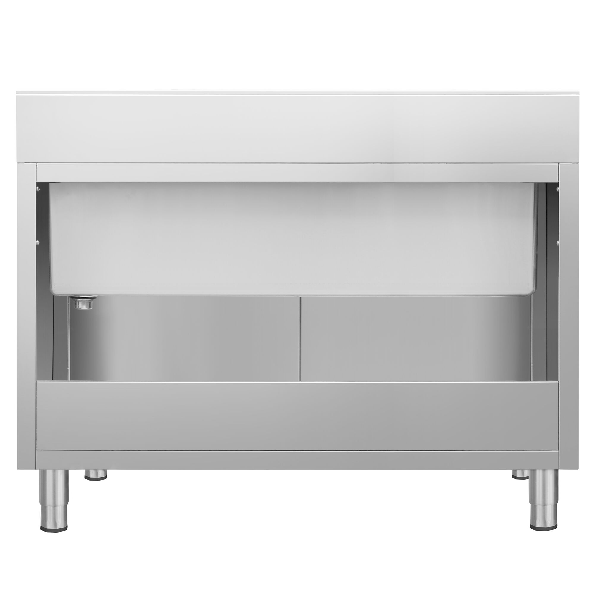 Dřezová skříňka PREMIUM - nerezavějící ocel AISI 304 - 1400x600 mm - posuvné dveře - s 1 dřezem - Obrázek 7