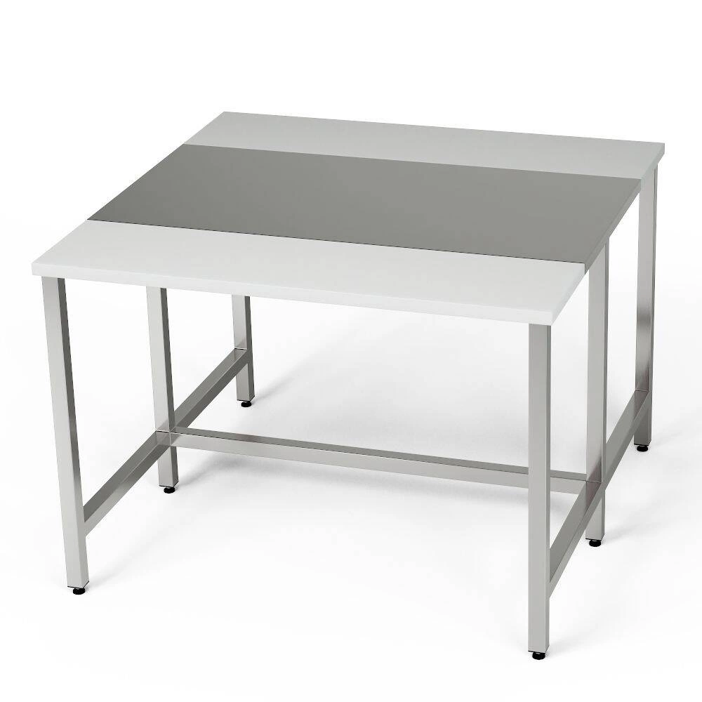 Centrální pracovní stůl se 2 krájecími prvky 140x140x85 cm | FORGAST