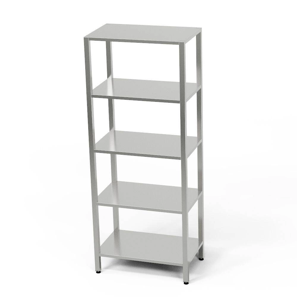Nerezový regál s 5 policemi 140x70x180 cm | FORGAST