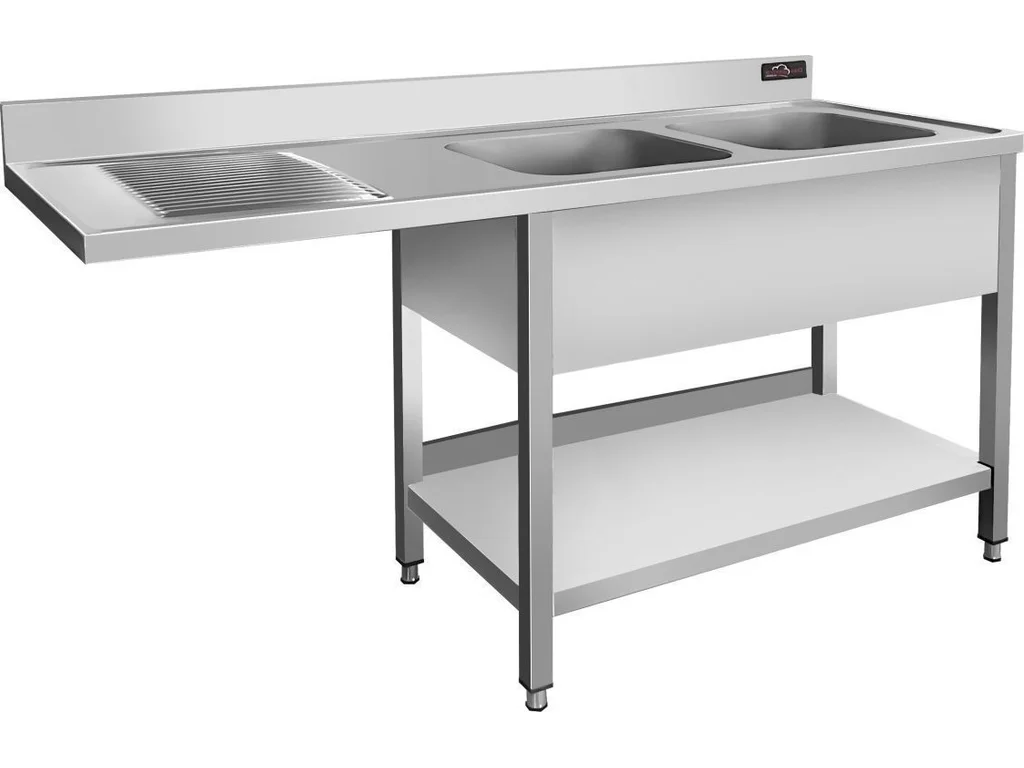Dvojřez k myčce 1,6 m - 2 dřezy vpravo D 40 x Š 50 x H 25 cm - Obrázek 4