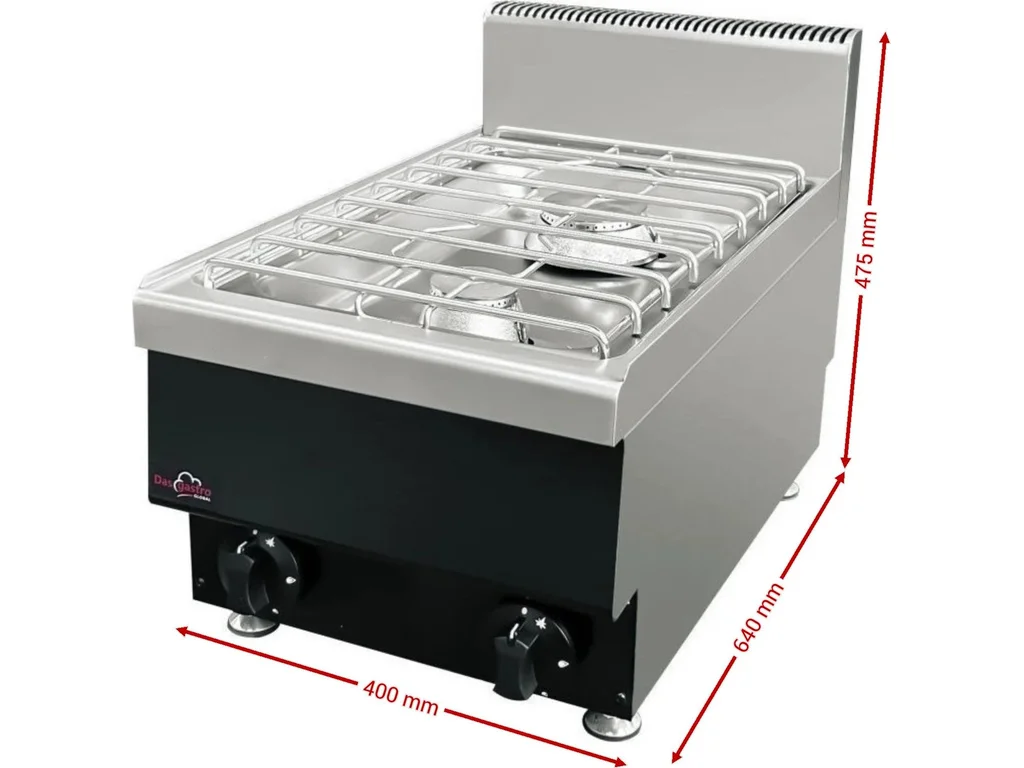 Stolní plynový sporák - 2 hořáky, 8 kW - Obrázek 6