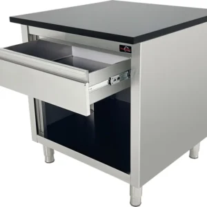 Pokladní pult s granitovou deskou - černý granit