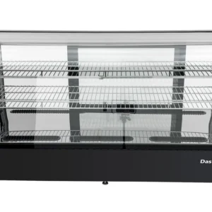 Stolní chladící vitrína – 200 l – černá, zaoblená