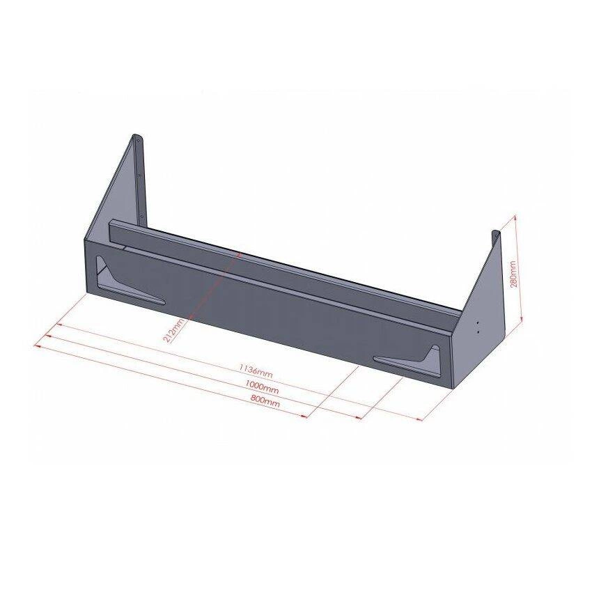 Dvojitý regál na láhve 100x21,2x30,6 cm | FORGAST FG15404 - Obrázek 2