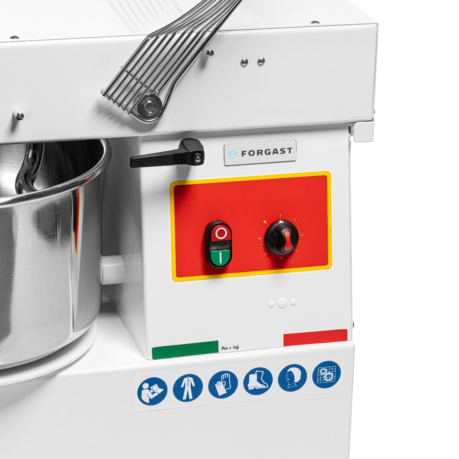 Spirálový mixér (míchač), 22 l, se zdvihatelnou hlavou, 750 W, 230 V | FORGAST FG10424 - Obrázek 6