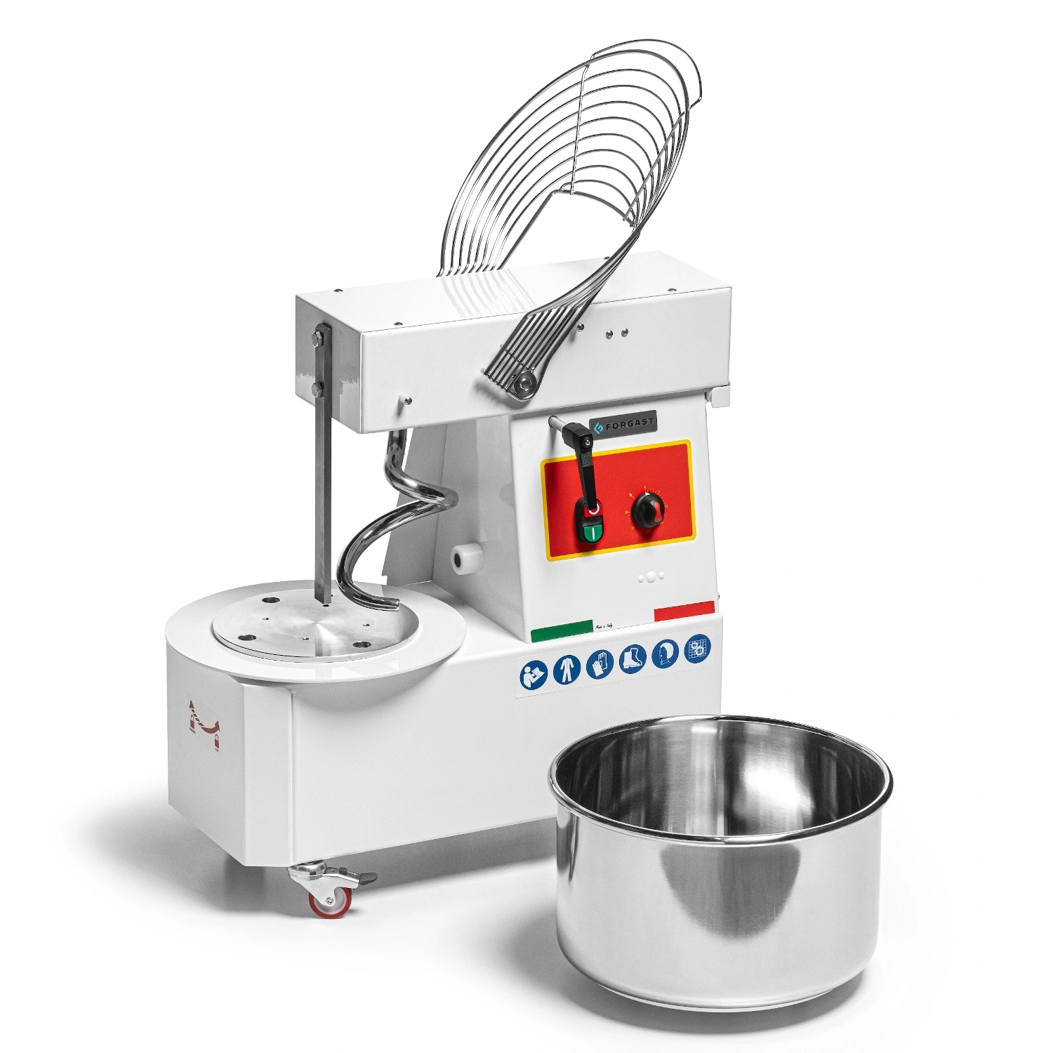 Spirálový mixér (míchač), 22 l, se zdvihatelnou hlavou, 750 W, 230 V | FORGAST FG10424 - Obrázek 4