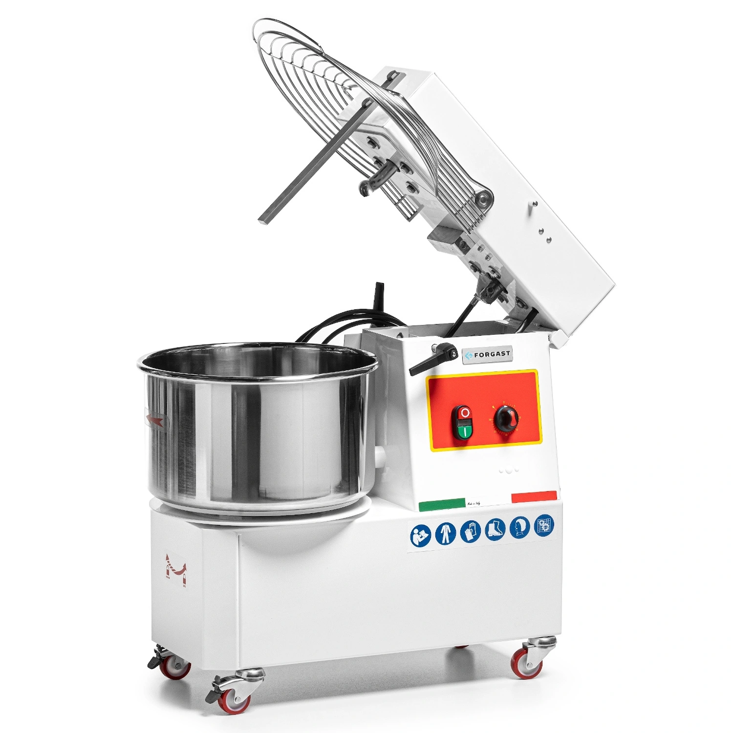 Spirálový mixér (míchač), 33 l, se zvedací hlavou, 1.1 kW, 230 V | FORGAST FG10425 - Obrázek 7