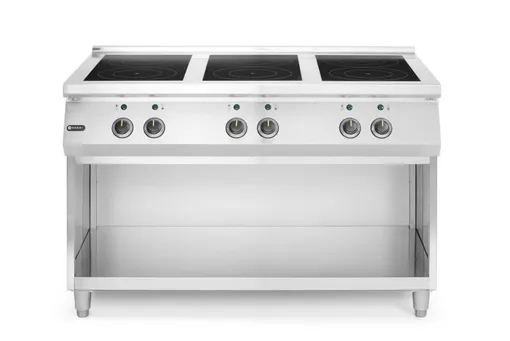 Indukční sporák, 6 varných zón, HENDI, 400V/25500W, 1200x700x(H)890mm