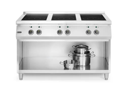 Indukční sporák, 6 varných zón, HENDI, 400V/25500W, 1200x700x(H)890mm - Obrázek 3