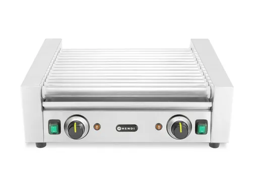 Gril na klobásy s válečky, 2 zóny, HENDI, 230V/1230W, 566x640x(H)192mm