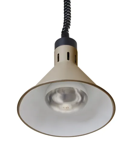 Horkovzdušná lampa s nastavitelnou výškou, kuželová, HENDI, Béžová, 230V/375W, ⌀275x(H)250mm - Obrázek 4